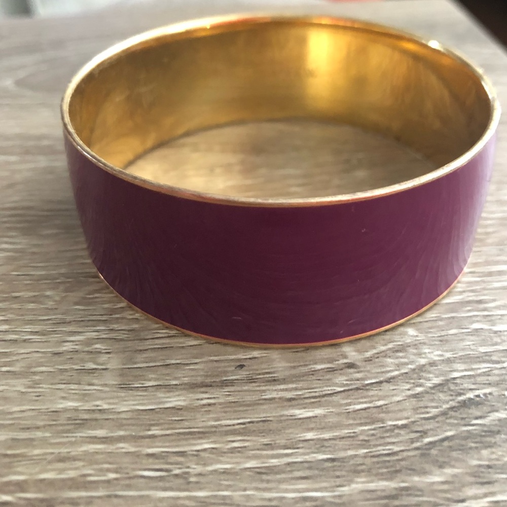 J.Crew Purple And Gold Chunky Bangle